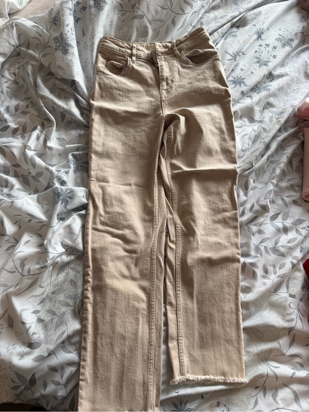 Ted Baker Beige Straight-Leg Jeans